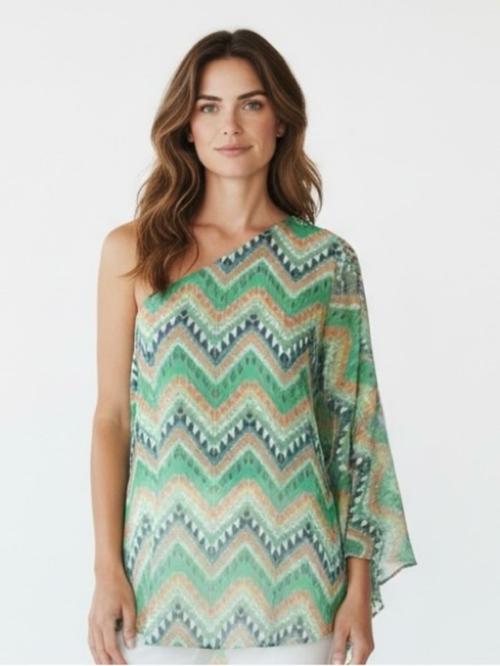 NWT Point One Arm Abstract Print Fully Lined Tunic/Dress Size L